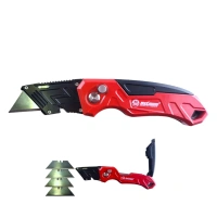 нож для гипсокартона складной, металлический, 4 запасных лезвия sk5, "maximum" мх 09332 оптом