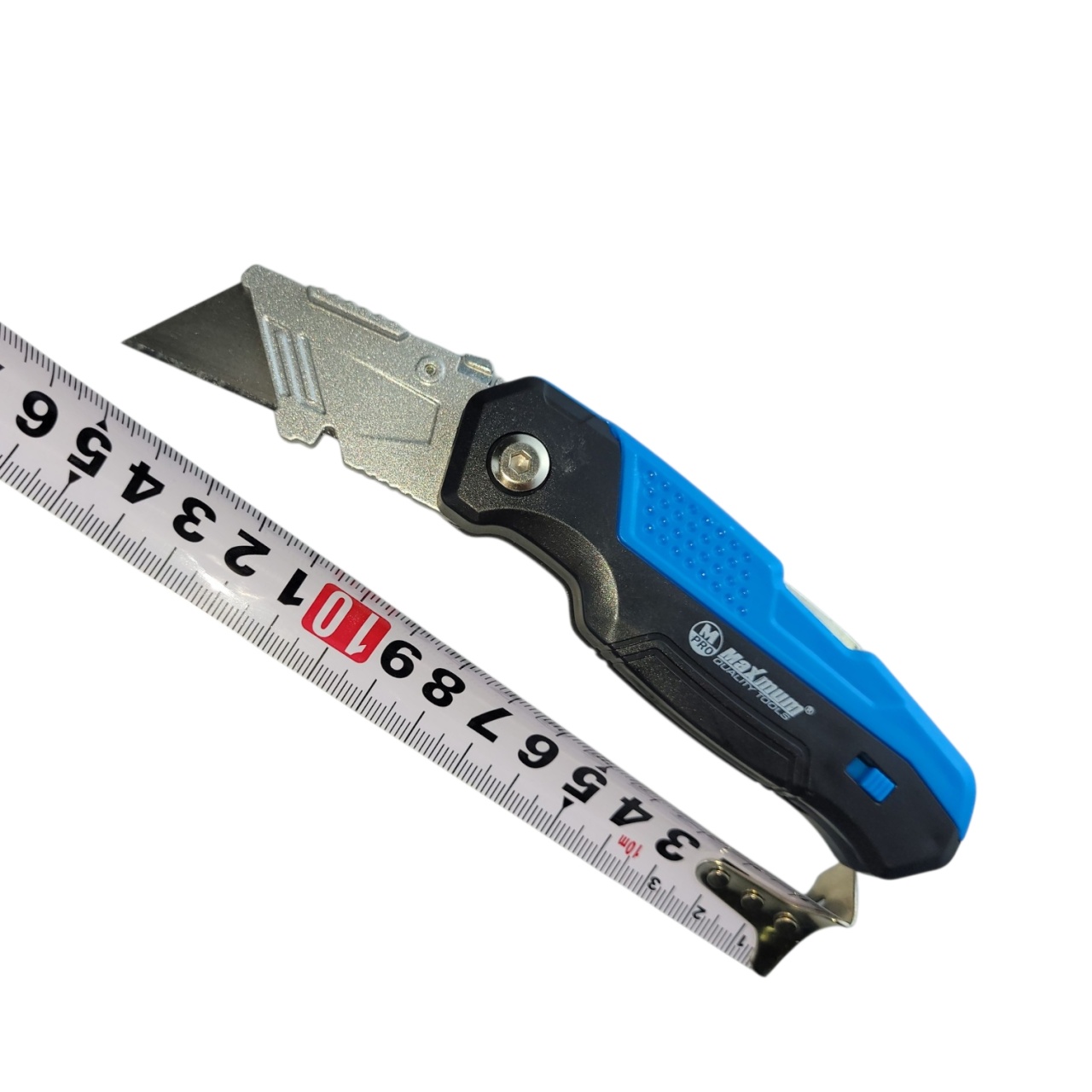 нож для гипсокартона складной, металлический, +5 трапецевидных лезвий sk5, "maximum" мх 09349 оптом